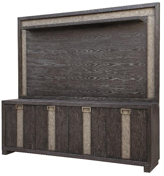 ASCENT 90 IN. TV CONSOLE WITH HUTCH AND BACK PANEL