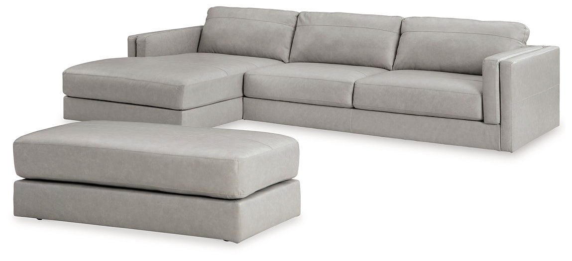 Amiata 2-Piece Sectional with Ottoman