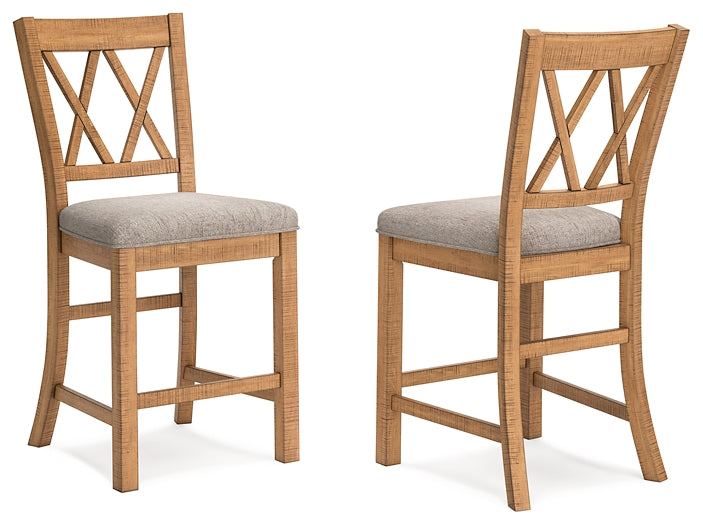 Ashley Express - Havonplane Upholstered Barstool (2/CN)