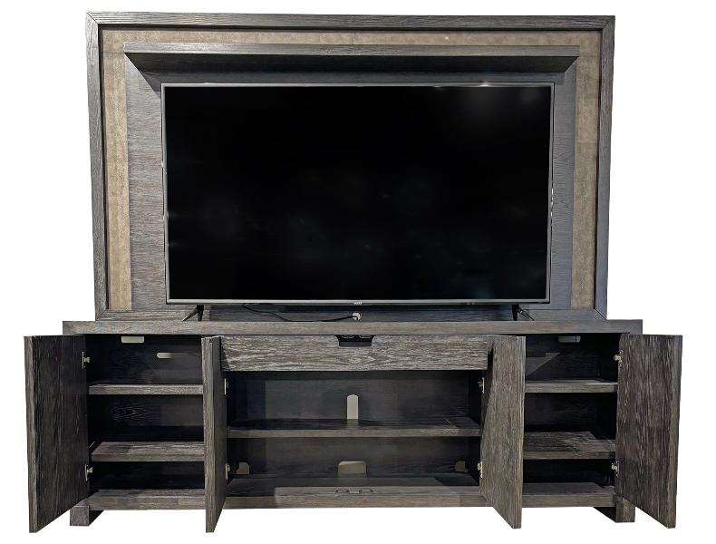 ASCENT 90 IN. TV CONSOLE WITH HUTCH AND BACK PANEL