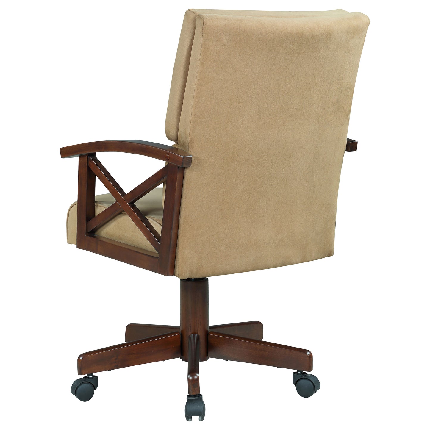 Marietta Upholstered Swivel Dining and Game Chair Tobacco