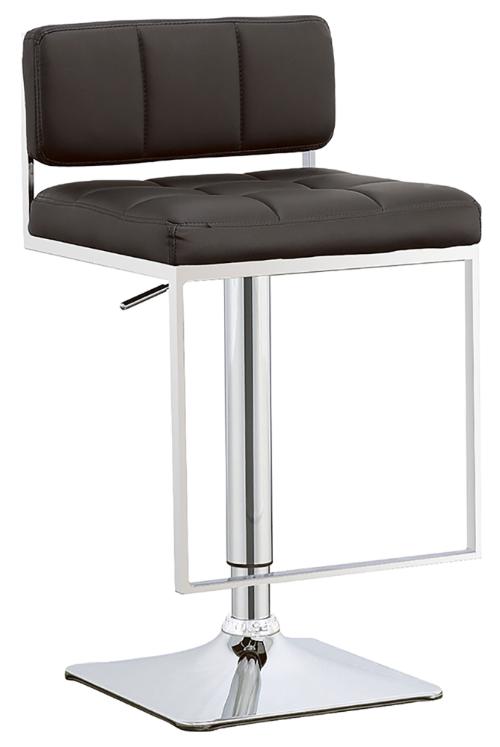 Alameda Adjustable Bar Stool Chrome and Black