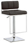 Alameda Adjustable Bar Stool Chrome and Black