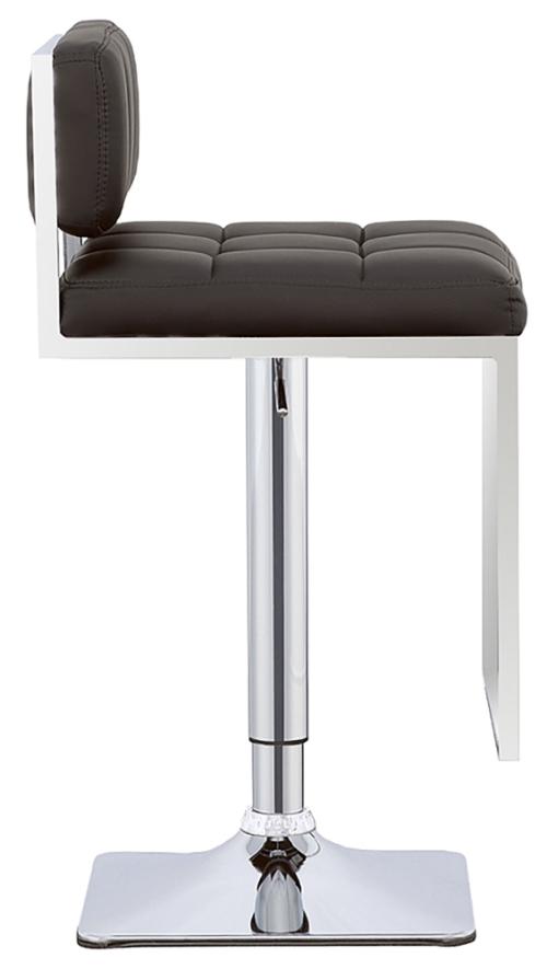 Alameda Adjustable Bar Stool Chrome and Black