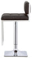 Alameda Adjustable Bar Stool Chrome and Black