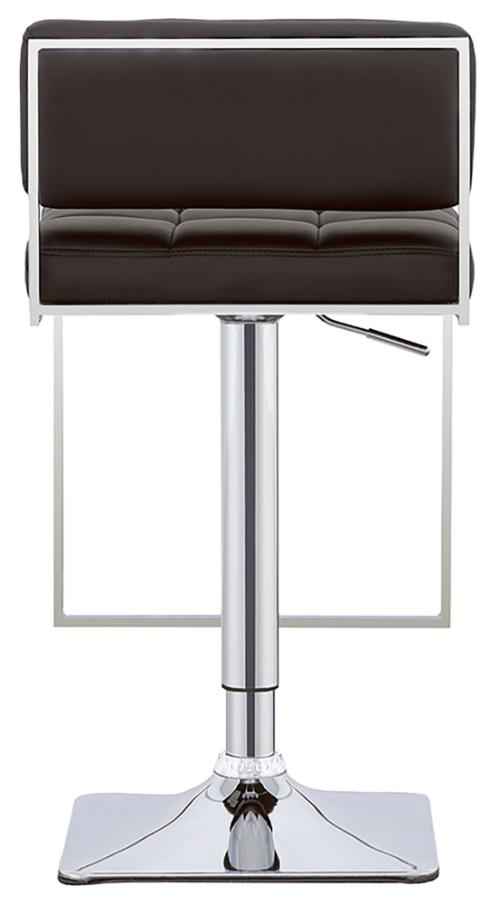 Alameda Adjustable Bar Stool Chrome and Black