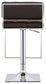 Alameda Adjustable Bar Stool Chrome and Black