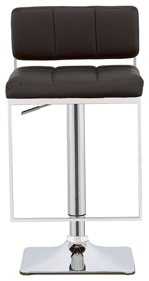 Alameda Adjustable Bar Stool Chrome and Black