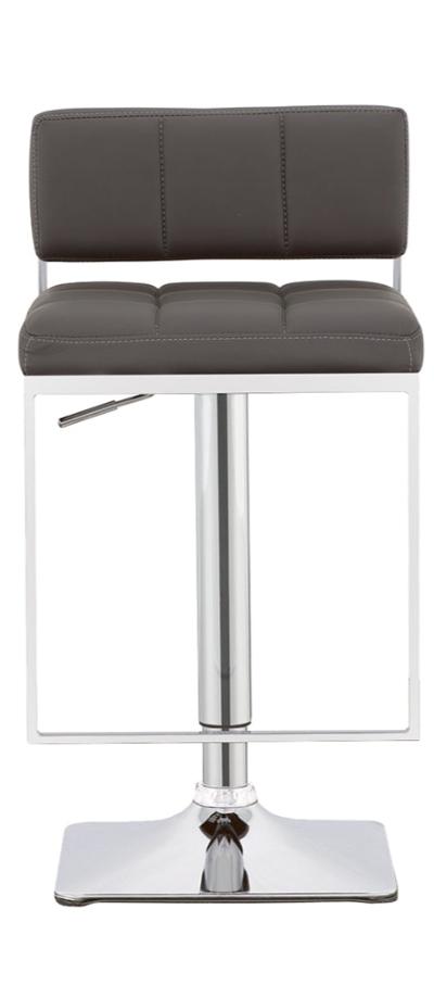 Alameda Adjustable Bar Stool Chrome and Grey