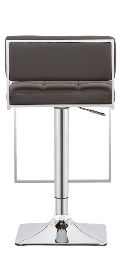 Alameda Adjustable Bar Stool Chrome and Grey