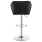 Berrington Upholstered Adjustable Bar Stool Black (Set of 2)