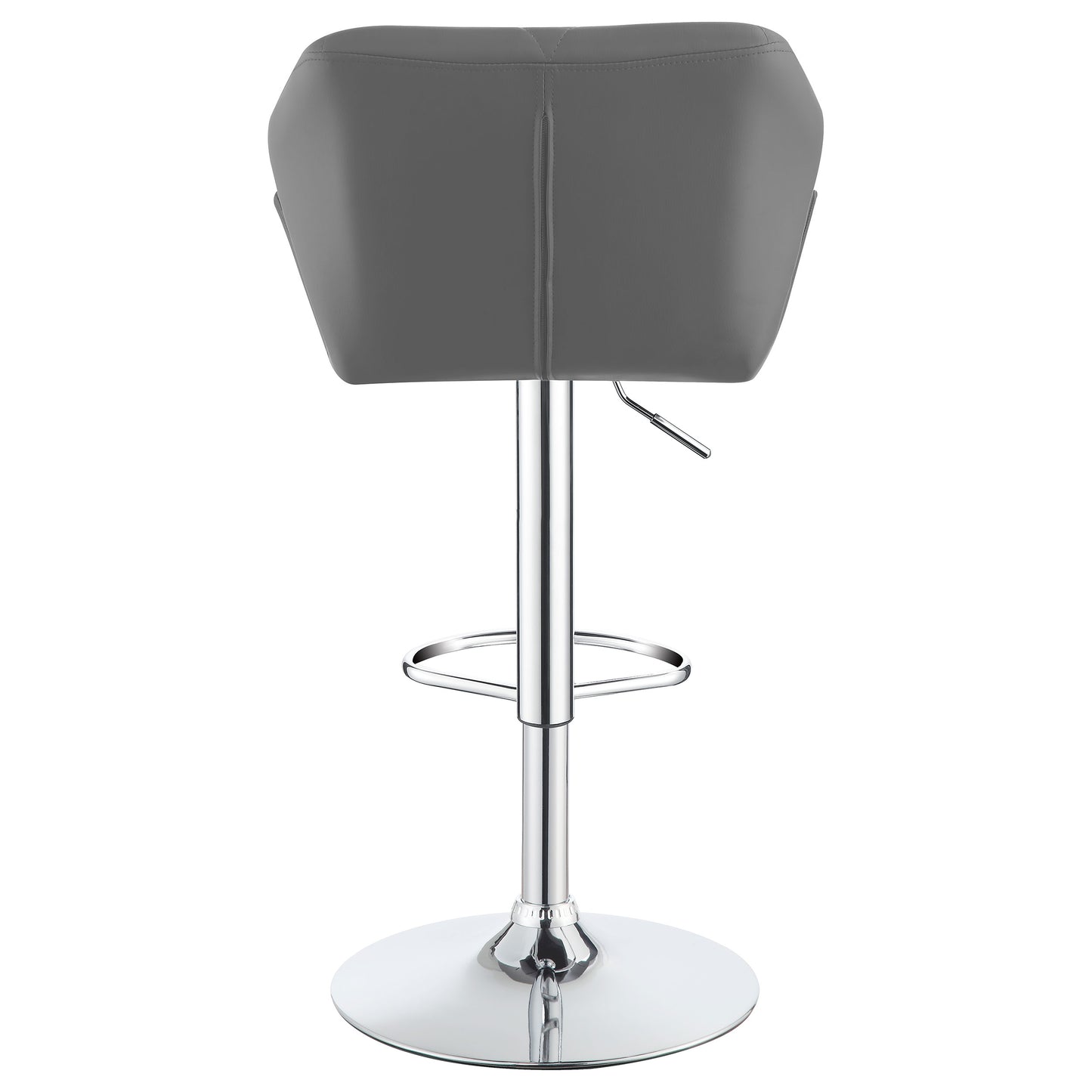 Berrington Upholstered Adjustable Bar Stool Grey (Set of 2)