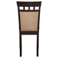 Gabriel Closed Back Dining Side Chair Cappuccino (Set of 2)