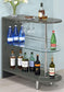 Adolfo Rectangular 2-tier Home Bar Table Grey High Gloss