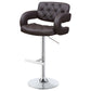 Brandi Adjustable Bar Stool Chrome and Brown