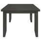 Dalila Rectangular 66-inch Wood Dining Table Dark Grey