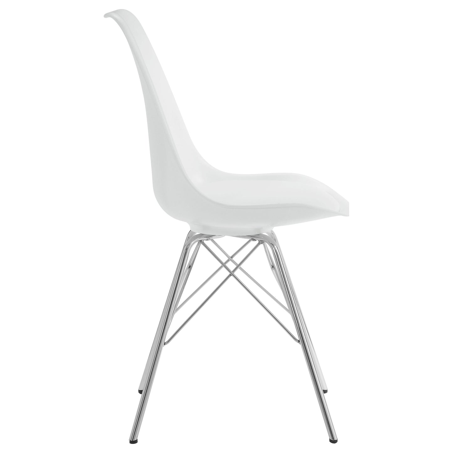 Juniper Polypropylene Dining Side Chair White (Set of 2)