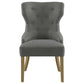 Baney Tufted Upholstered Dining Chair Grey and Rustic Grey