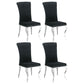 Betty Velvet Upholstered Dining Side Chair Black (Set of 4)