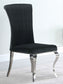 Betty Velvet Upholstered Dining Side Chair Black (Set of 4)