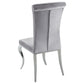 Betty Velvet Upholstered Dining Side Chair Grey (Set of 4)