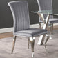 Betty Velvet Upholstered Dining Side Chair Grey (Set of 4)