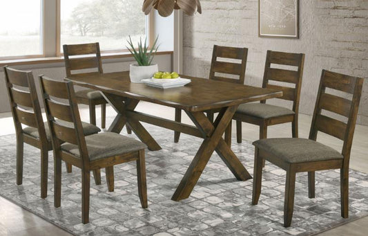 Alston 7-piece Rectangular Dining Table Set Knotty Nutmeg