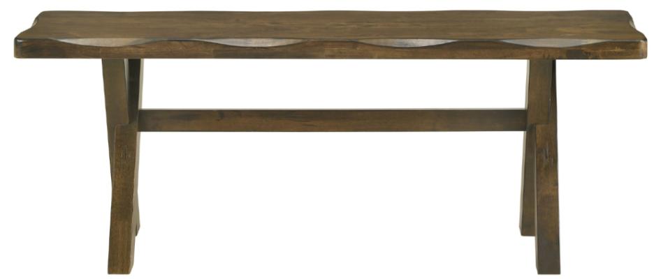 Alston Wood Dining Bench Knotty Nutmeg