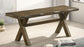 Alston Wood Dining Bench Knotty Nutmeg