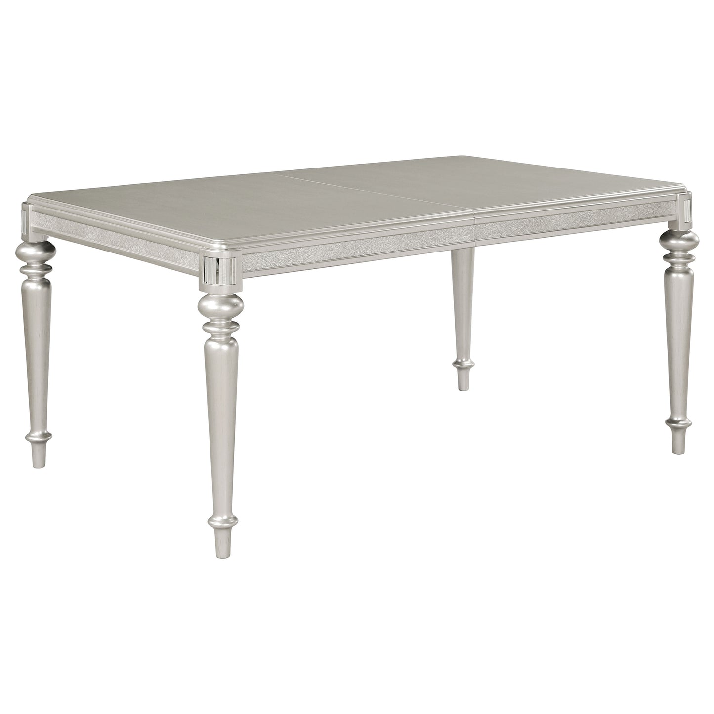 Bling Game 86-inch Extension Dining Table Metallic Platinum