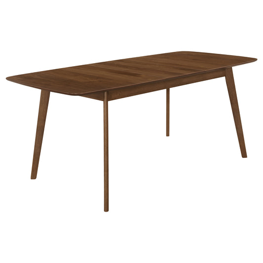 Redbridge 75-inch Extension Leaf Dining Table Natural Walnut