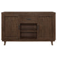 Reynolds 2-door Sideboard Buffet Storage Cabinet Brown Oak