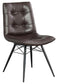 Aiken Upholstered Dining Side Chair Brown (Set of 4)