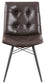 Aiken Upholstered Dining Side Chair Brown (Set of 4)