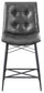 Aiken Upholstered Tufted Counter Chair Charcoal (Set of 2)