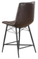 Aiken Upholstered Tufted Counter Chair Brown (Set of 2)