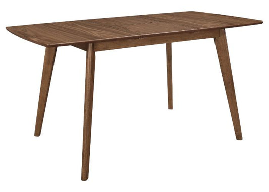 Alfredo 63-inch Extension Leaf Dining Table Natural Walnut