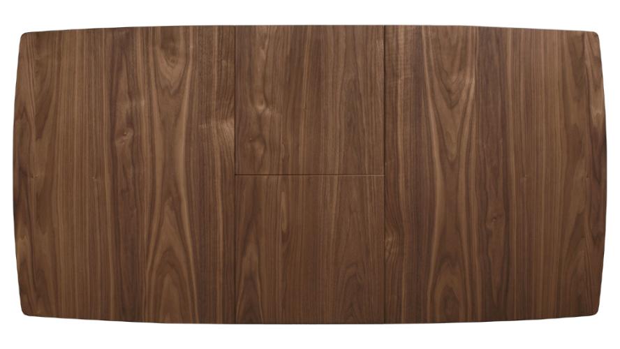 Alfredo 63-inch Extension Leaf Dining Table Natural Walnut