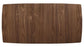 Alfredo 63-inch Extension Leaf Dining Table Natural Walnut