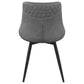 Brassie Upholstered Swivel Dining Side Chair Grey (Set of 2)