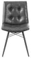 Aiken Upholstered Dining Side Chair Charcoal (Set of 4)