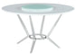 Abby 5-piece Round Dining Table Set White High Gloss