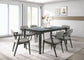 Stevie 5-piece Rectangular Dining Table Set Grey and Black