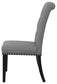 Alana Fabric Upholstered Dining Side Chair Grey (Set of 2)