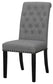 Alana Fabric Upholstered Dining Side Chair Grey (Set of 2)