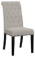 Alana Velvet Upholstered Dining Side Chair Sand (Set of 2)