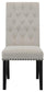 Alana Velvet Upholstered Dining Side Chair Sand (Set of 2)