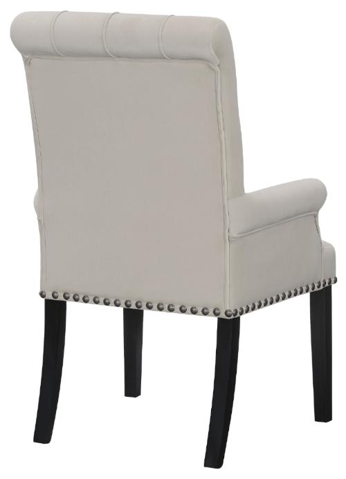 Alana Velvet Upholstered Dining Arm Chair Sand