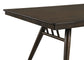 Wes 5-piece Rectangular Dining Table Set Dark Walnut