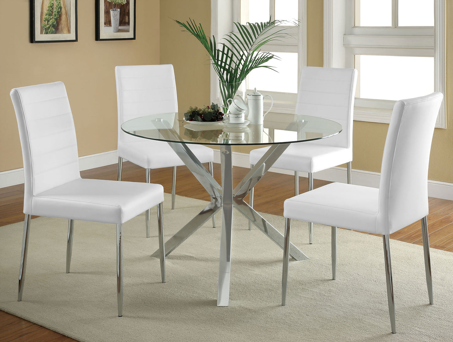 Maston Upholstered Dining Side Chair White (Set of 4)